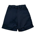 Please Bermuda Tinta Unita con Elastico In Vita per Neonato RB27132B73 BLU PLEASE 