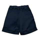 Please Bermuda Tinta Unita con Elastico In Vita per Neonato RB27132B73 BLU PLEASE 