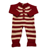 WEDOBLE tutina manica lunga fantasia a righe Rosso per Neonato I2410346 ROSSO WEDOBLE 