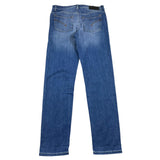 Dondup Jeans Tinta Unita Con 5 Tasche Blu Per Bambino