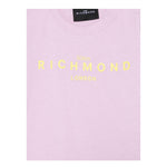 John Richmond T-Shirt Girocollo Tinta Unita con Stampa per Bambina RIP25002TSJXXX LILLA JOHN RICHMOND 