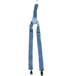 Le Bebe' Bretelle Tinta Unita con Fantasia A Righe per Neonato LBB5361 BLU LE BEBE' 