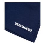 Dsquared2 Bermuda In Tuta Tinta Unita con Stampa per Bambino DQ2738XX BLU DSQUARED2 