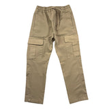 Manuel Ritz Einfarbige Hose mit elastischer Taille Beige für Jungen