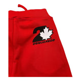 DSQUARED2 pantalone tuta tinta unita con logo Rosso per Neonato DQ2505 ROSSO DSQUARED2 