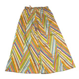 Janice Pantalone Tinta Unita con Fantasia Multicolor Modello A Palazzo per Bambina JN509R PANNA JANICE 