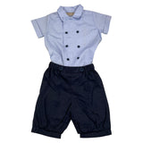 La Stupenderia Completo 2 Pezzi Camicia Body-Bermuda Blu Per Neonato