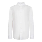 Antony Morato Camicia tinta unita con Collo Coreano Bianco per Bambino MKSL00279X BIANCO ANTONY MORATO 
