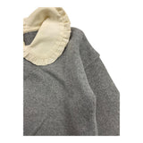 ZHOE & TOBIAH felpa tinta unita con colletto in contrasto Grigio per Neonata KTT23 GRIGIO ZHOE & TOBIAH 