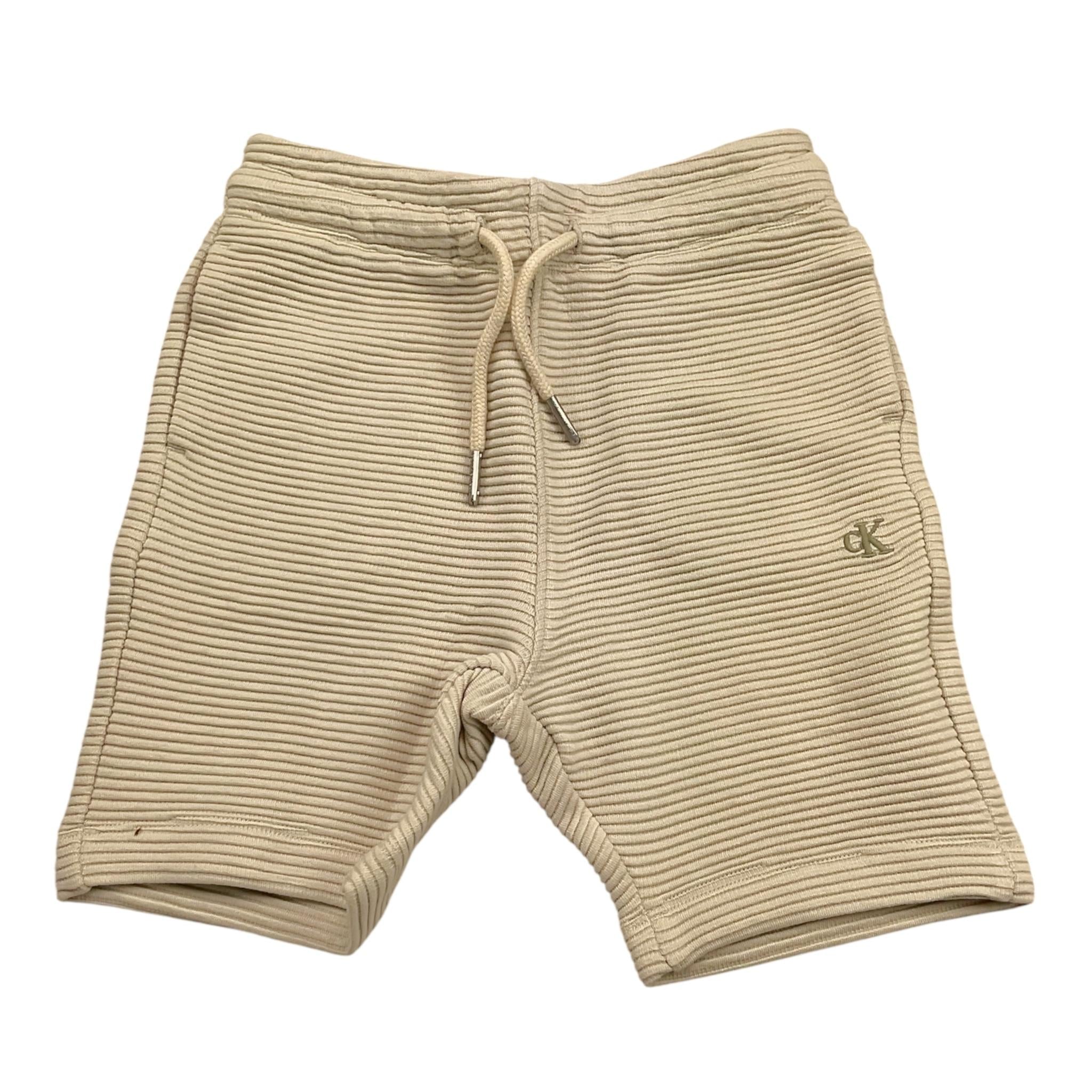 Calvin Klein Bermuda In Maglia Tinta Unita per Bambino FBEUNEI BEIGE CALVIN KLEIN 