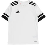 Adidas T-Shirt Girocollo Tinta Unita con Logo per Bambino JJ0053 BIANCO Adidas 