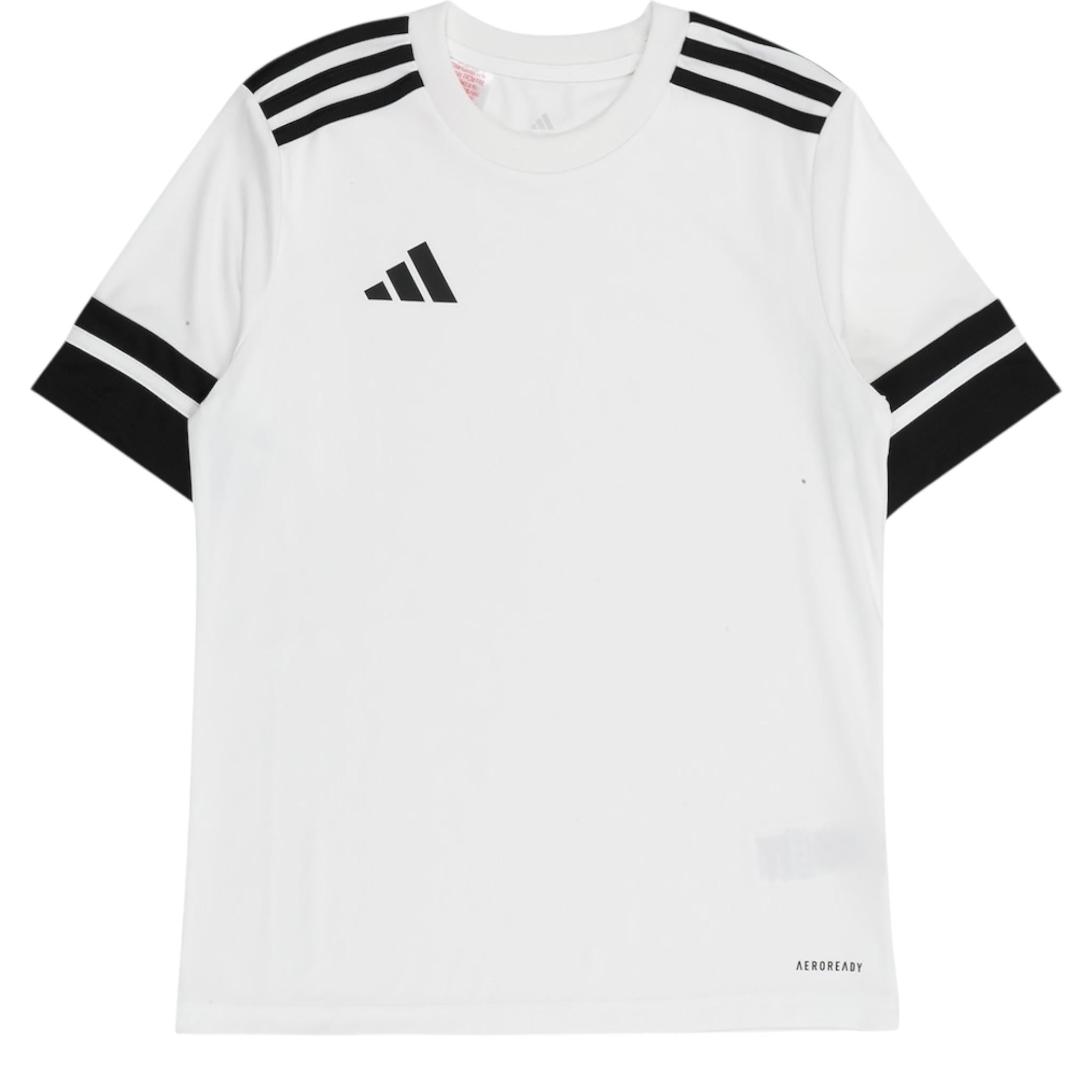 Adidas T-Shirt Girocollo Tinta Unita con Logo per Bambino JJ0053 BIANCO Adidas 