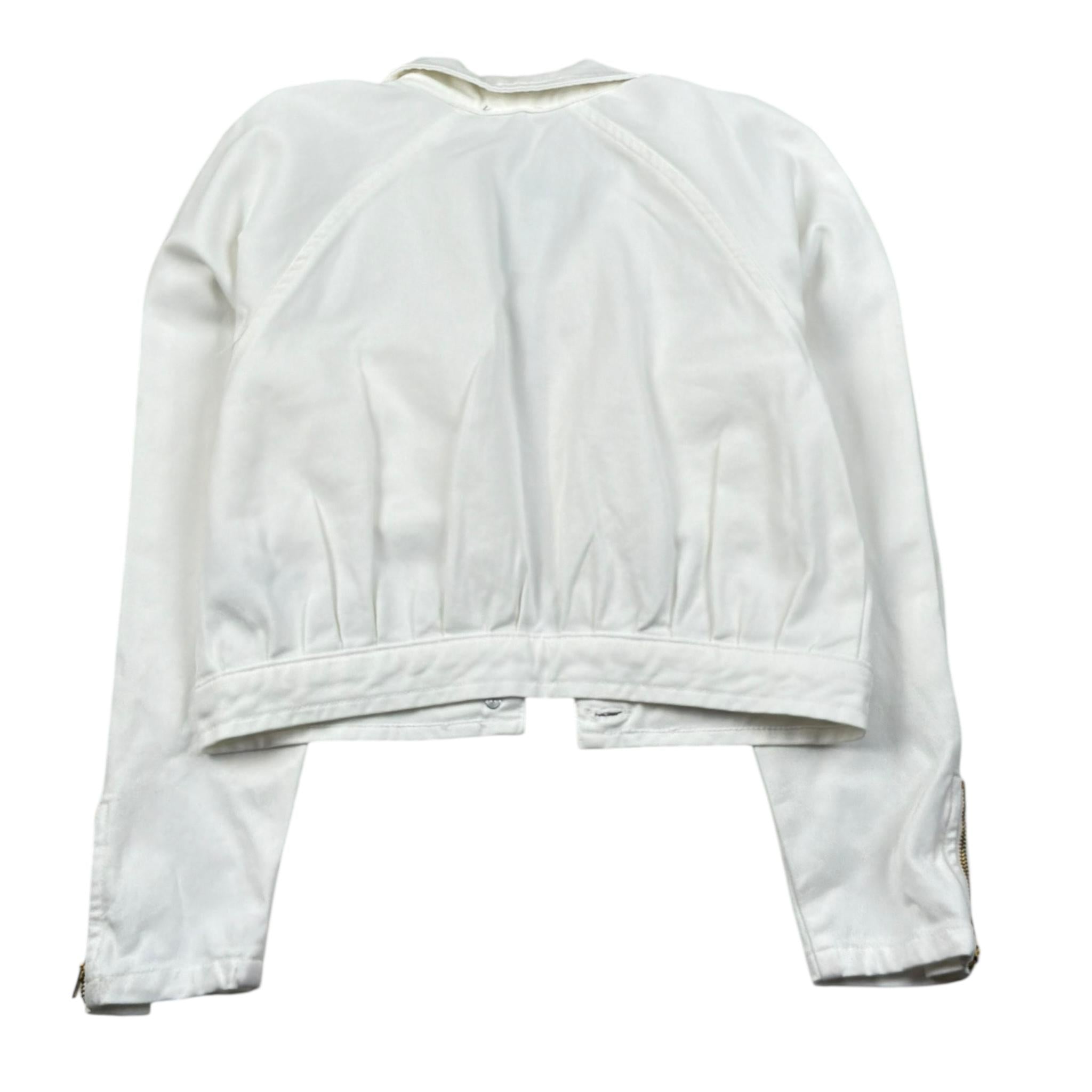 Fun & Fun Giubbino In Denim Tinta Unita per Bambina FJJK01270 BIANCO FUN & FUN 