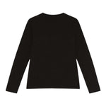 Patrizia Pepe Shirt Girocollo Tinta Unita con Brillantini per Bambina 7M0752 NERO PATRIZIA PEPE 