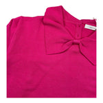 U+è BY MISS GRANT maglia tinta unita con colletto Fuxia per Bambina UE1047 FUXIA U+è BY MISS GRANT 