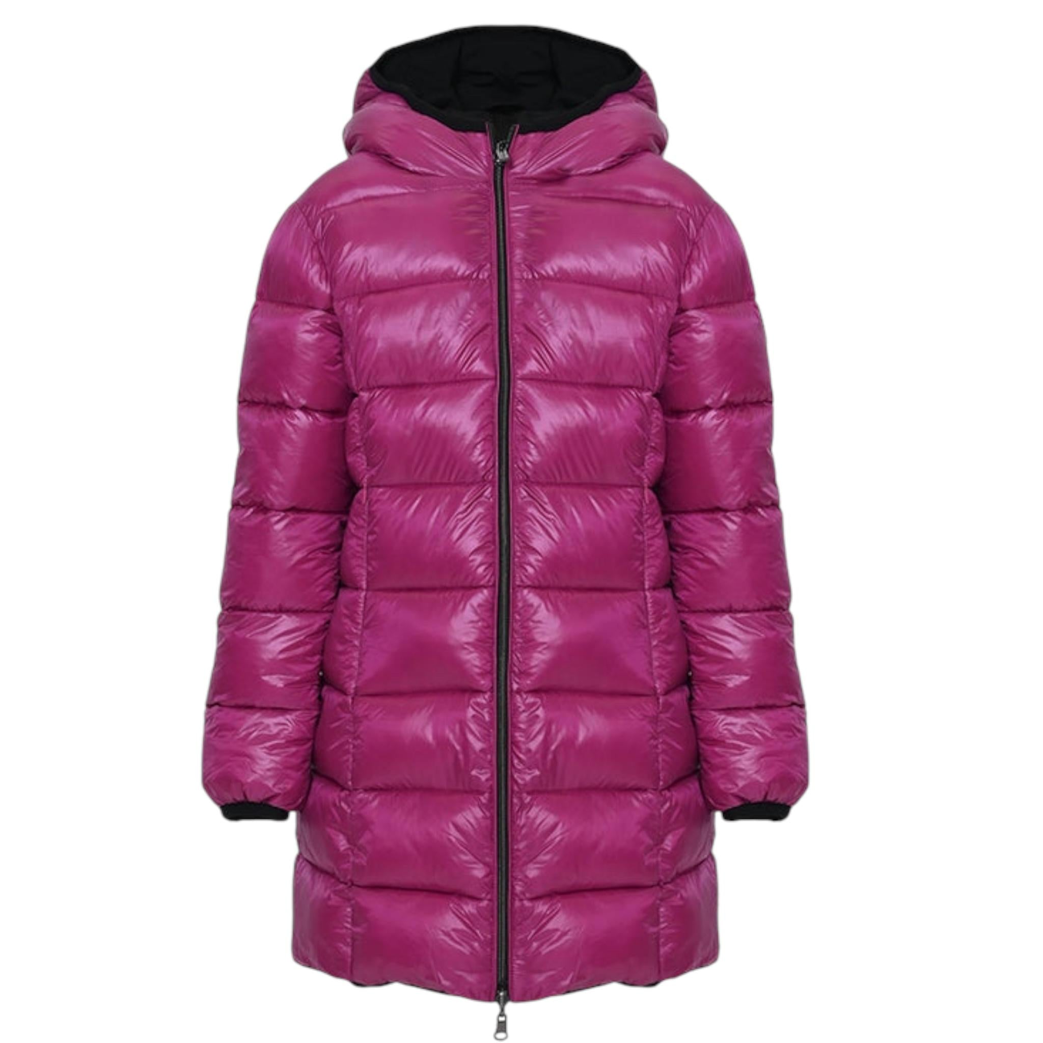 REFRIGUE giubbino reversibile con zip e cappuccio Nero/fuxia per Bambina 2841O0002 NERO/FUXIA REFRIGUE 