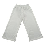 Please Pantalone Tinta Unita con Elastico In Vita per Bambina PE51172G73J PANNA PLEASE 