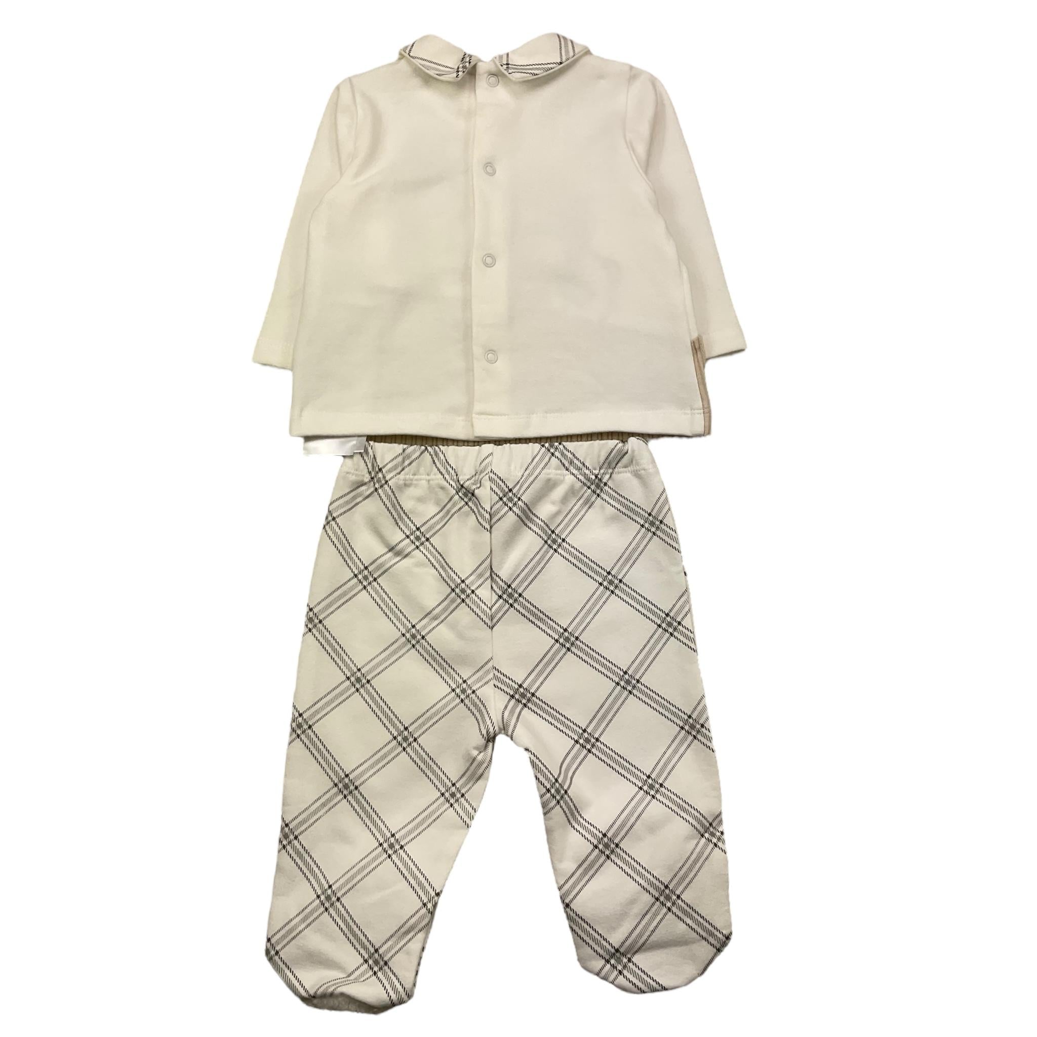 LE BEBE' completo 2 pezzi shirt-ghettina Panna per Neonato LBB5085 PANNA LE BEBE' 
