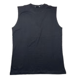 Brian Rush – Einfarbiges Tanktop mit Rundhalsausschnitt in Schwarz für Jungen