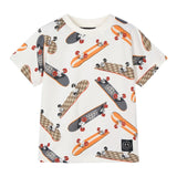 Mayoral T-Shirt Girocollo Tinta Unita con Stampa per Bambino 3038 PANNA MAYORAL 