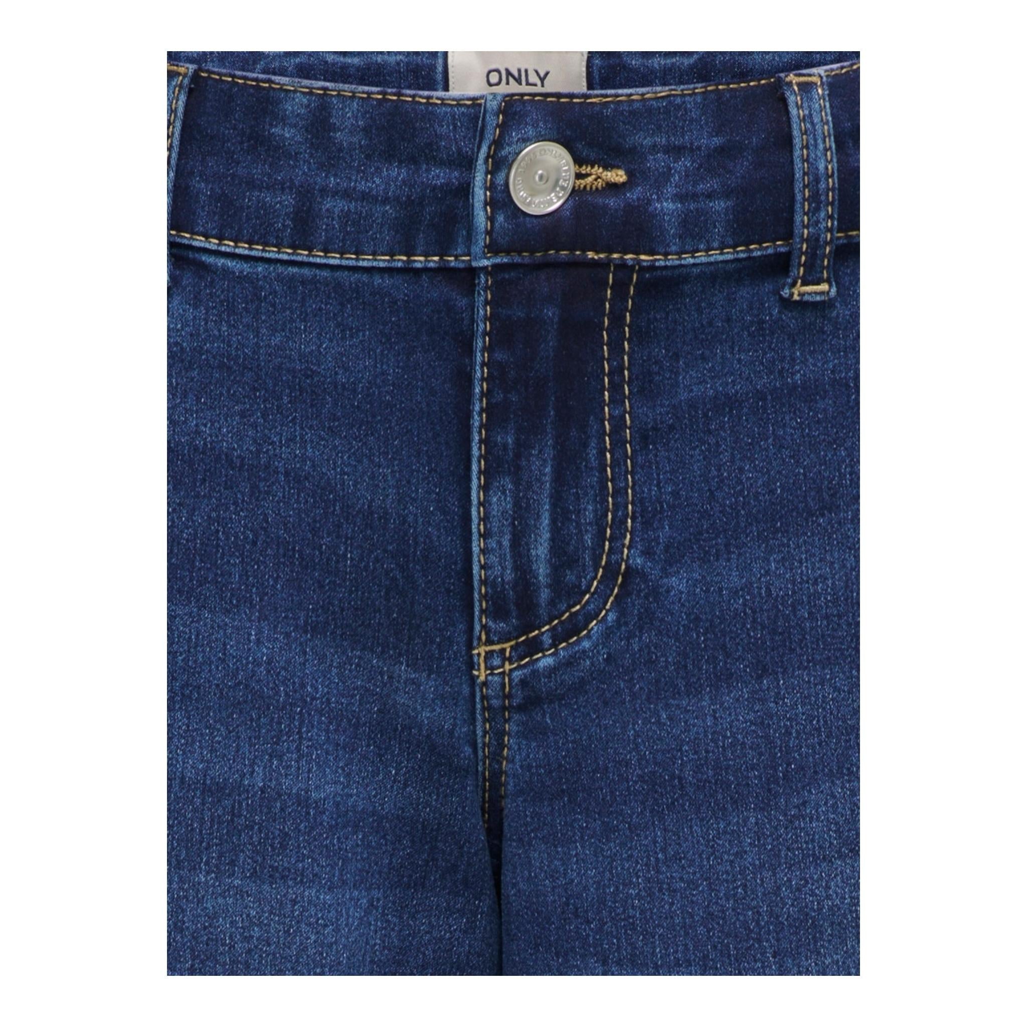 ONLY jeans tinta unita modello a palazzo Blu per Bambina 15327020 BLU ONLY 