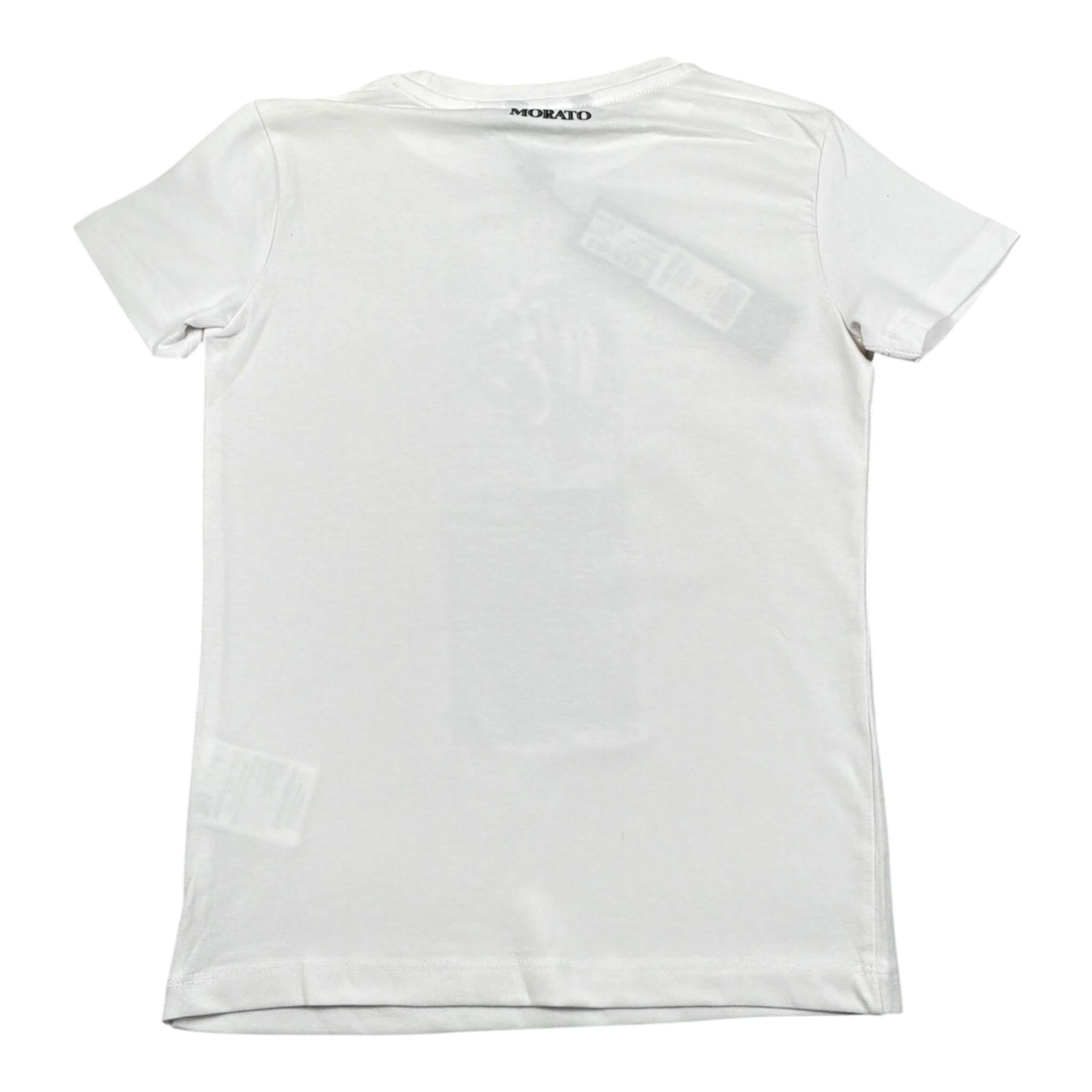 Antony Morato T-Shirt tinta unita con Stampa Bianco per Bambino MKKS00532 BIANCO ANTONY MORATO 