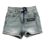 Iceberg Bermuda In Denim Tinta Unita con Girovita Regolabile per Neonato BMICE5100BXX AZZURRO ICEBERG 