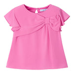 Mayoral Camicia Mezza Manica Tinta Unita per Bambina 3182 ROSA MAYORAL 