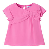 Mayoral Camicia Mezza Manica Tinta Unita per Bambina 3182 ROSA MAYORAL 