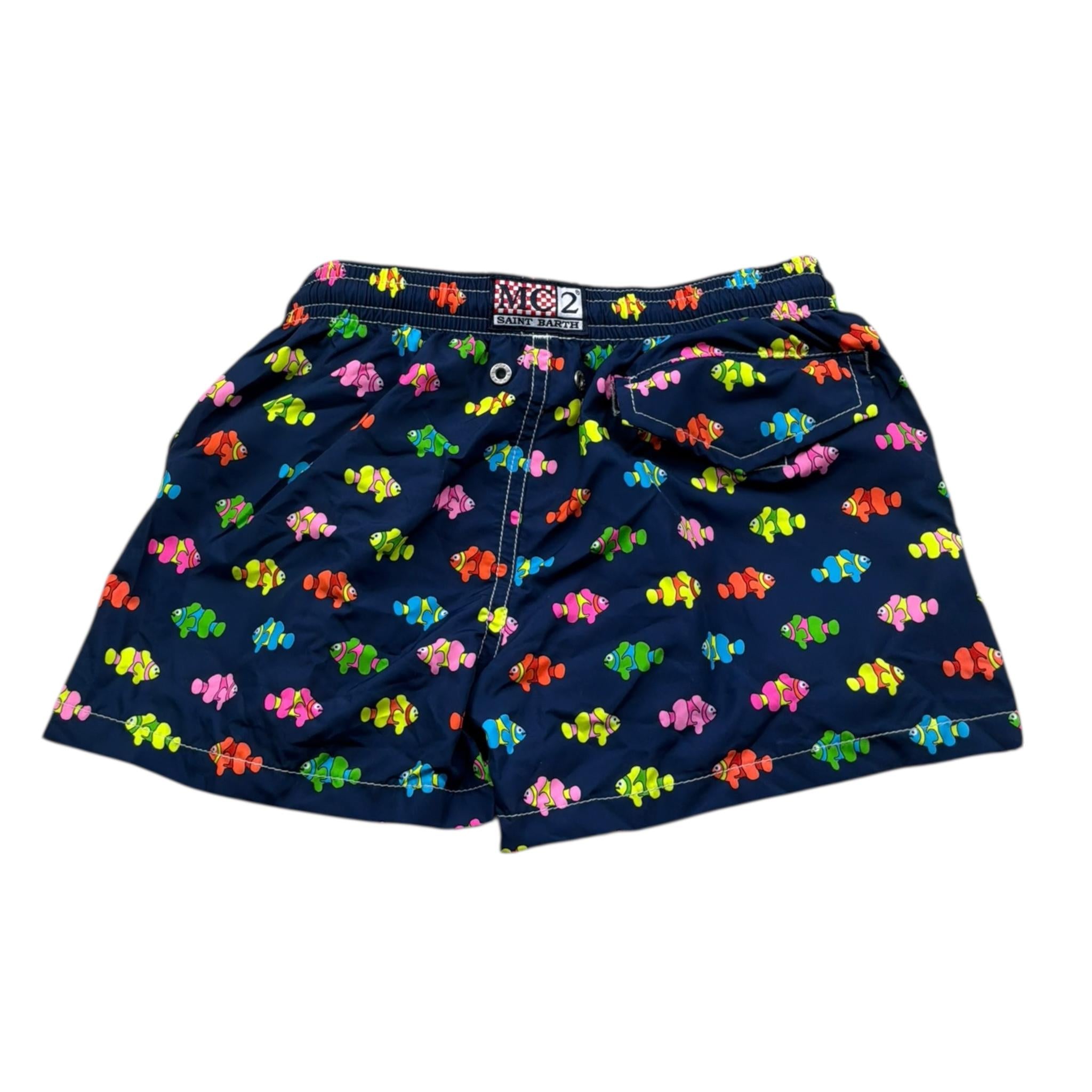 Saint Barth Costume Tinta Unita con Stampa  per Bambino JEA0004XX BLU SAINT BARTH 