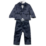 Shako' Komplettset, 3-teilig, Hemd, Jacke, Hose, Fliege, Blau, für Neugeborene