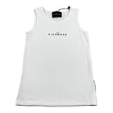 John Richmond Canotta Tinta Unita con Logo per Bambino RGP26004CN BIANCO JOHN RICHMOND 