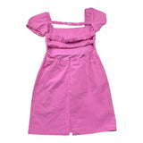 Lu Lu By Miss Grant Abito Mezza Manica Tinta Unita Scollo Retro per Bambina LL3575 MAGENTA LU LU BY MISS GRANT 