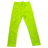 Dondup Leggins Tinta Unita Giallo Fluo Per Bambina
