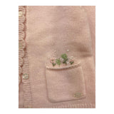 TARTINE ET CHOCOLAT cardigan tinta unita con ricami Rosa per Neonata TZ18111 ROSA TARTINE ET CHOCOLAT 