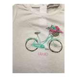 Liu Jo T-Shirt Girocollo Tinta Unita con Stampa per Neonata HA5062 BIANCO LIU JO 
