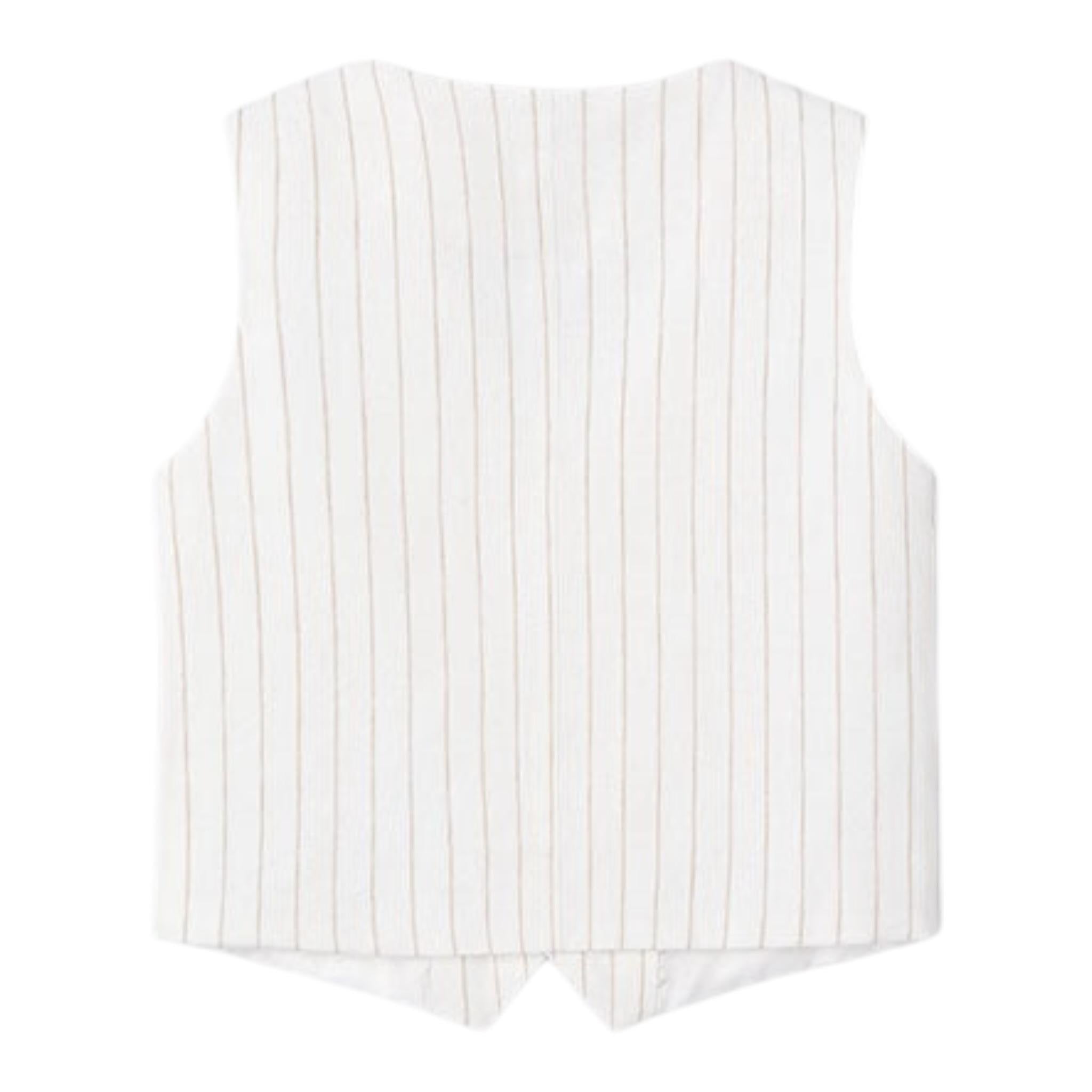 Mayoral Gilet Tinta Unita con Fantasia A Righe per Bambino 3369 BIANCO MAYORAL 