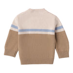 MINI BANDA maglia girocollo bicolore  Beige per Neonato 3A670XX BEIGE MINI BANDA 