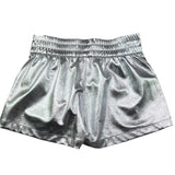 John Richmond Short Tinta Unita con Elastico In Vita per Bambina RGP26044SH ARGENTO JOHN RICHMOND 