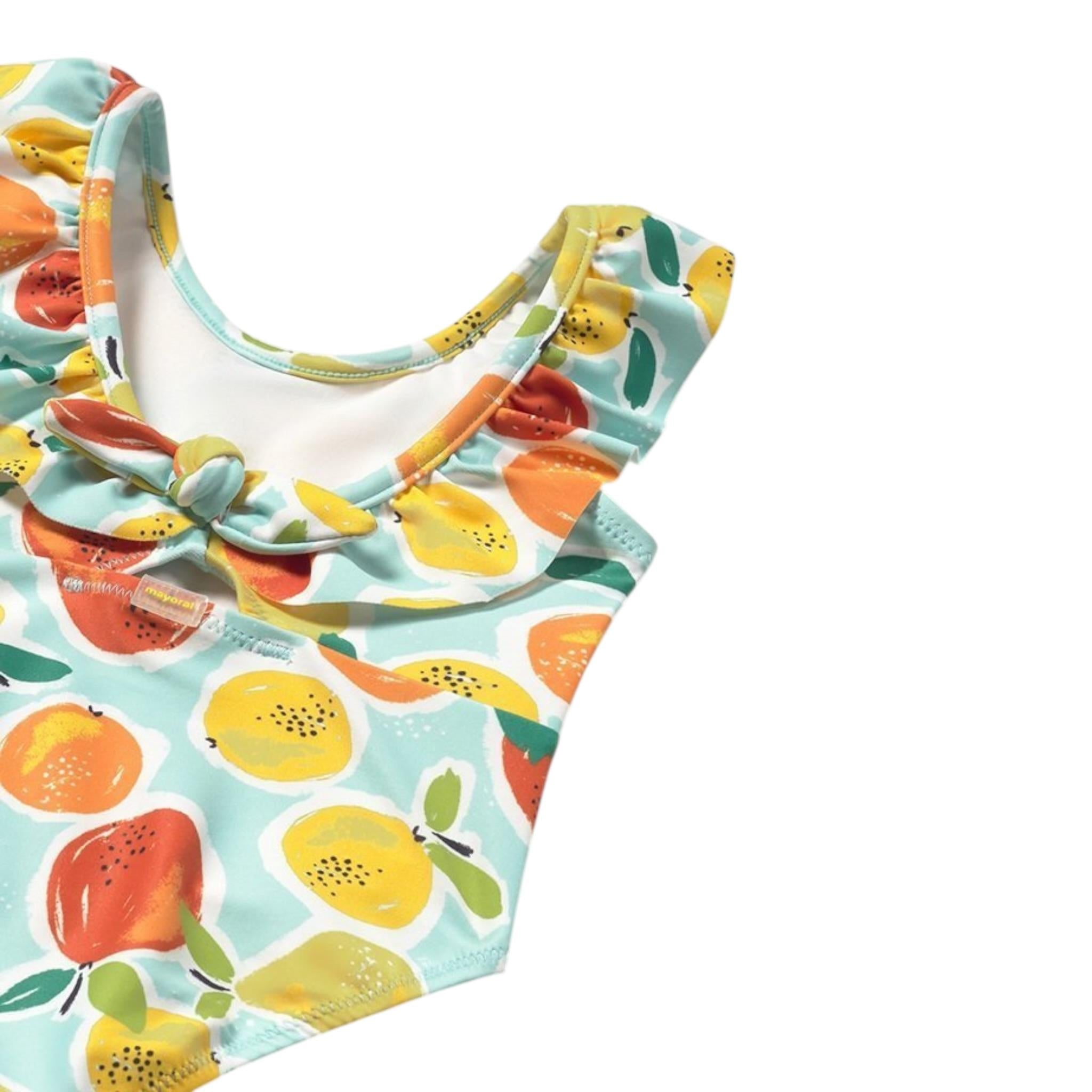 Mayoral Costume Intero Tinta Unita con Stampa per Neonata 1742X AZZURRO MAYORAL 