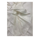 @MADILLY camicia tinta unita manica lunga con balze Bianco per Bambina 01884 BIANCO @MADILLY 