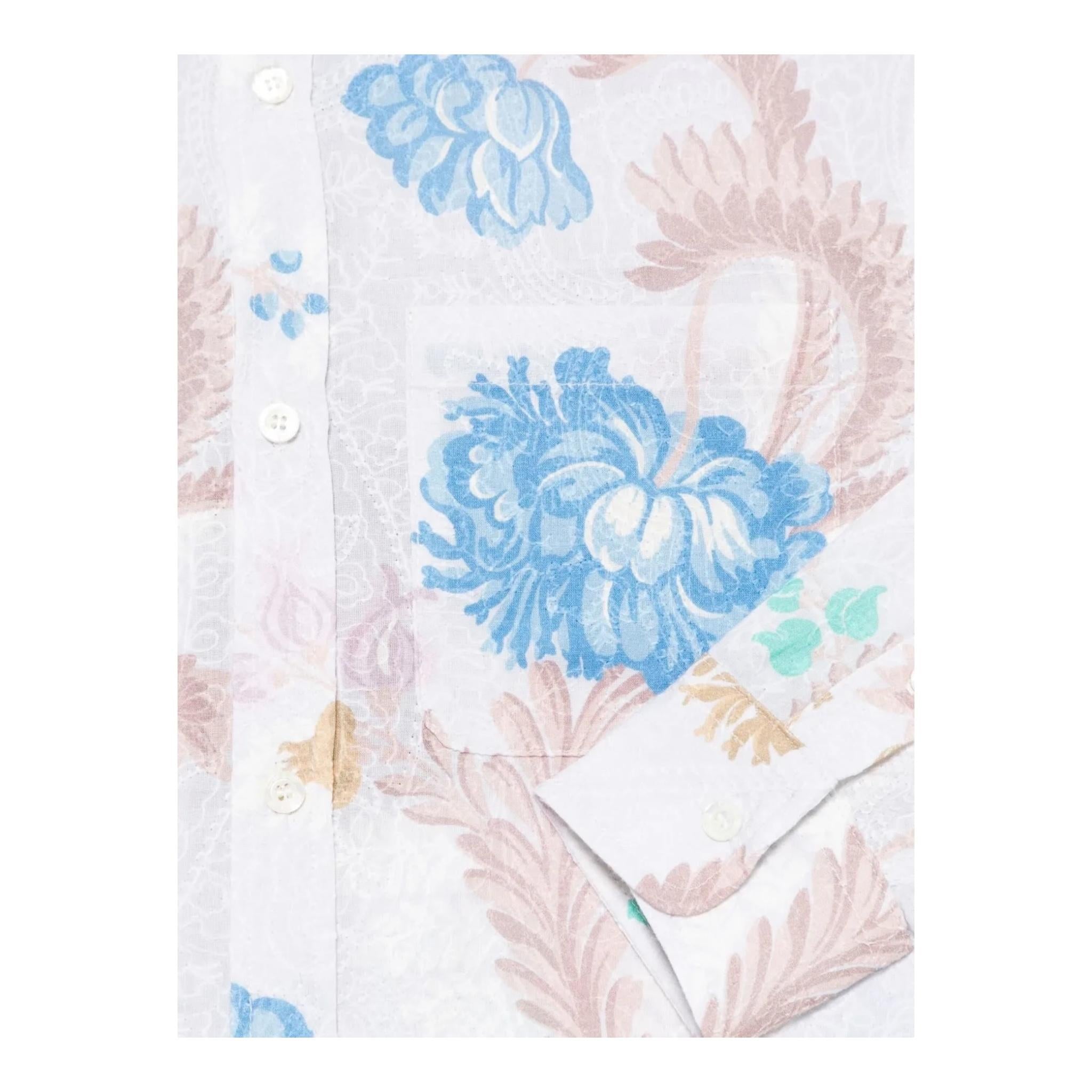 Etro Camicia Tinta Unita con Stampa per Bambino GW5P30 BIANCO ETRO 