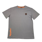 Refrigiwear T-Shirt Girocollo Tinta Unita Con Stampa Grigio Per Bambino