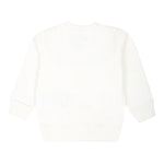 MOSCHINO felpa chiusa girocollo tinta unita con stampa Panna per Neonato MUF05J PANNA MOSCHINO 