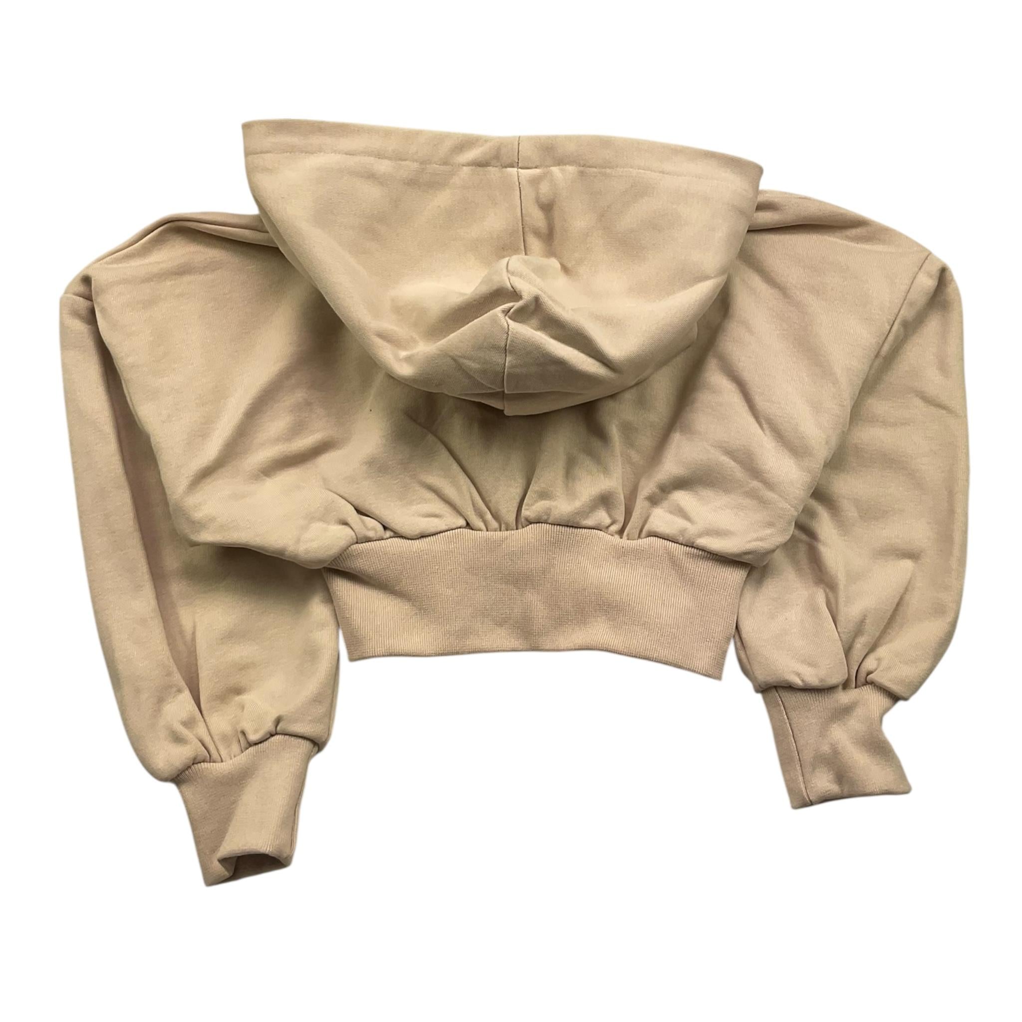 JANICE felpa con zip e cappuccio tinta unita Beige per Bambina JN616B BEIGE JANICE 