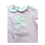 Le Bebe Pagliaccetto Mezza Manica Tinta Unita per Neonata LBG6299 ROSA LE BEBE 