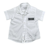 Iceberg Camicia Mezza Manica Tinta Unita con Logo per Neonato CMICE5111BXX BIANCO ICEBERG 