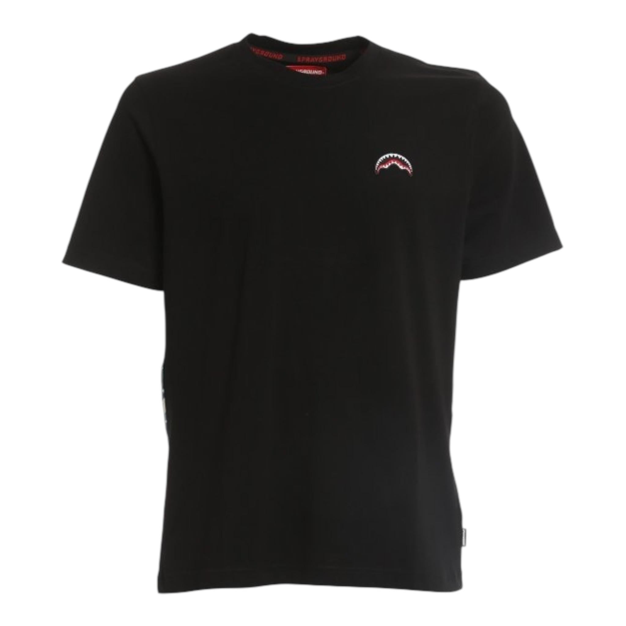 Sprayground T-Shirt Girocollo Tinta Unita con Stampa per Bambino SPY263BLK NERO SPRAYGROUND 