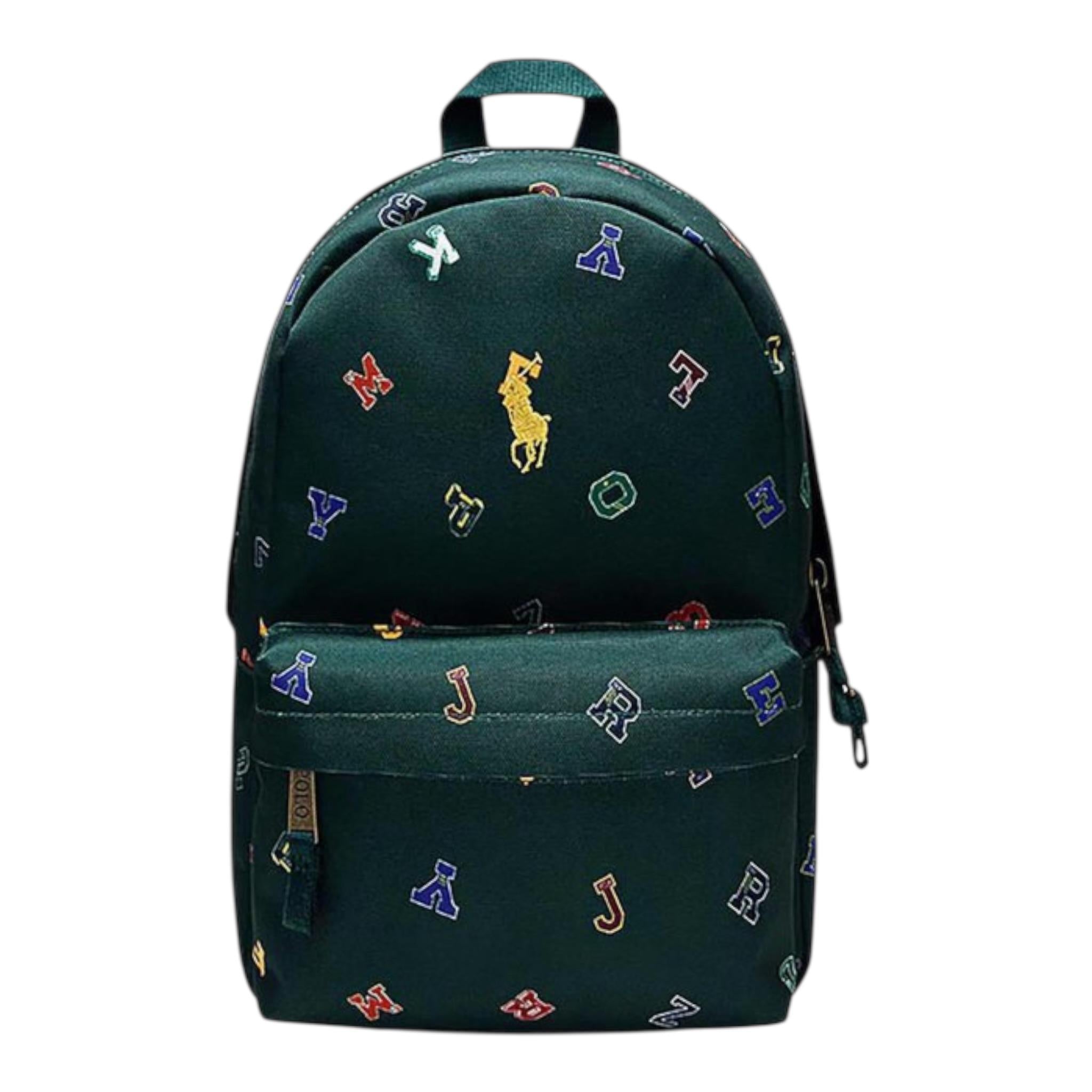 zaino tinta unita con fantasia EJEJE VERDE RALPH LAUREN 