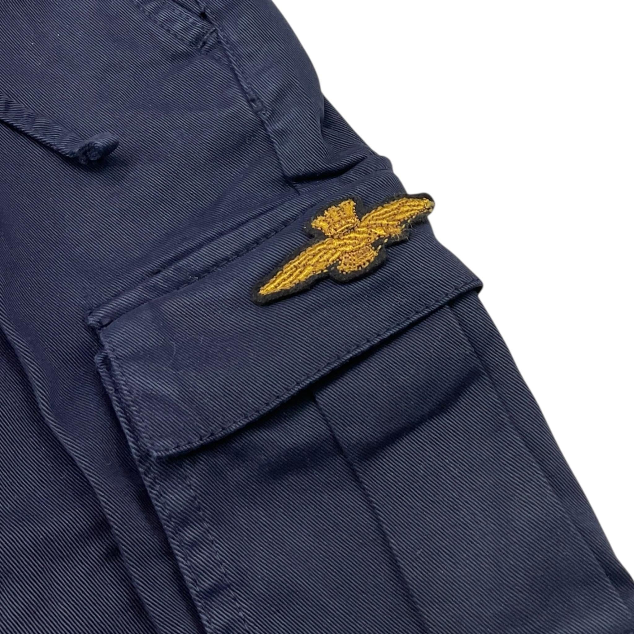 AERONAUTICA MILITARE pantalone modello cargo tinta unita con elastico in vita Blu per Neonato 242PA0001AJRCT3447N BLU AERONAUTICA MILITARE 